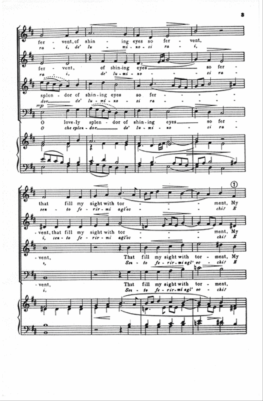 O Lovely Splendor (O Che Splendor) 4-Part scores gallery preview page 3