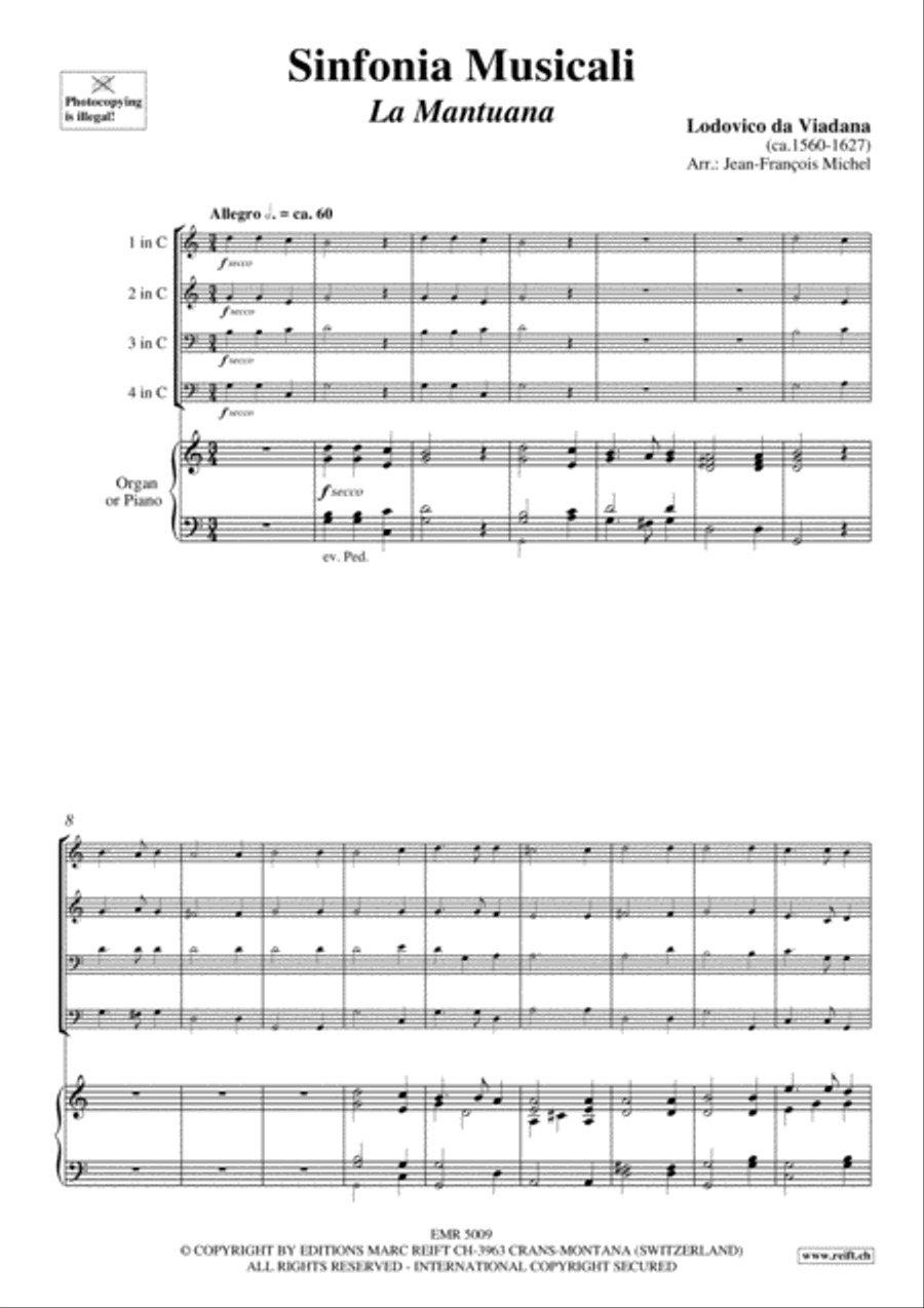 Sinfonia Musicali Brass Ensemble scores gallery preview page 3