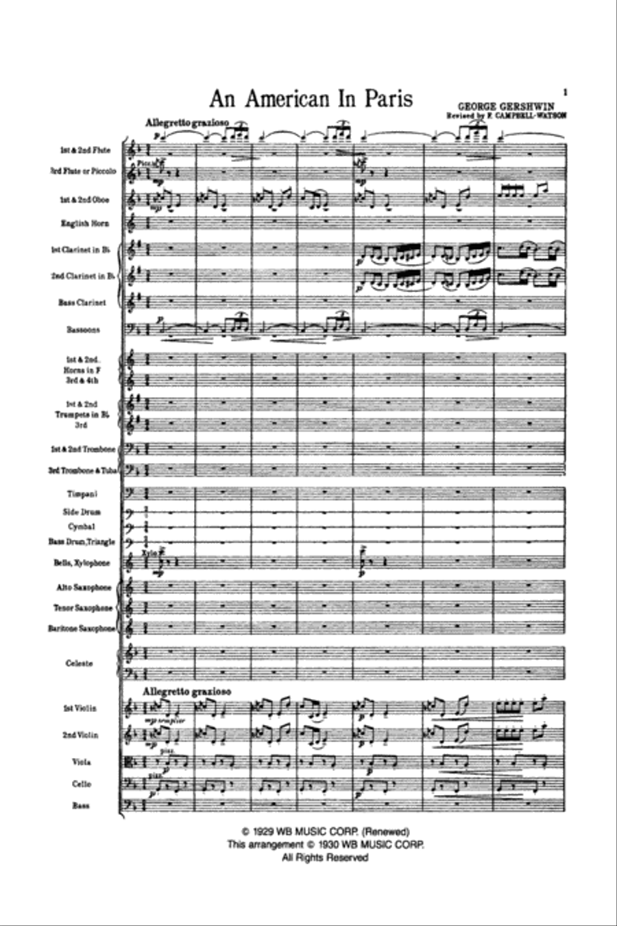 An American in Paris Full Orchestra scores gallery preview page 2
