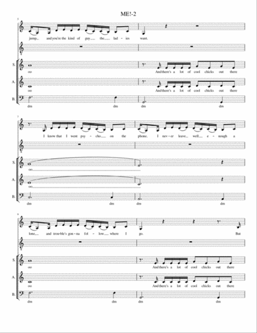 Me! 3-Part scores gallery preview page 2