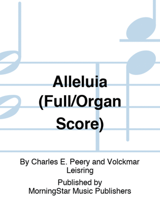 Book cover for Alleluia (Full/Organ Score)