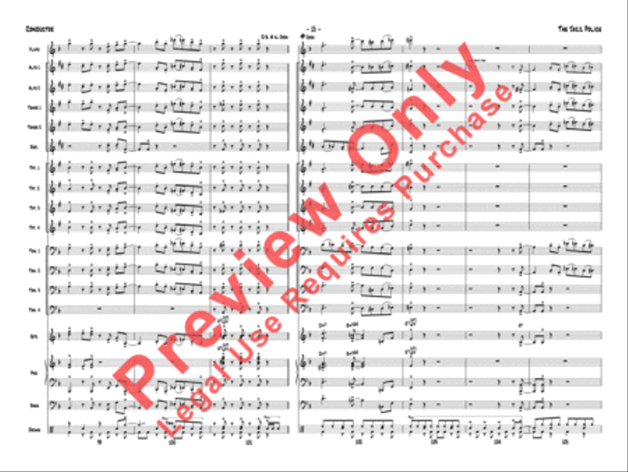 The Jazz Police Jazz Ensemble scores gallery preview page 18