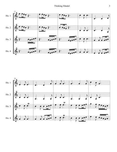 Thinking Händel for Baroque Horn Quartet image number null