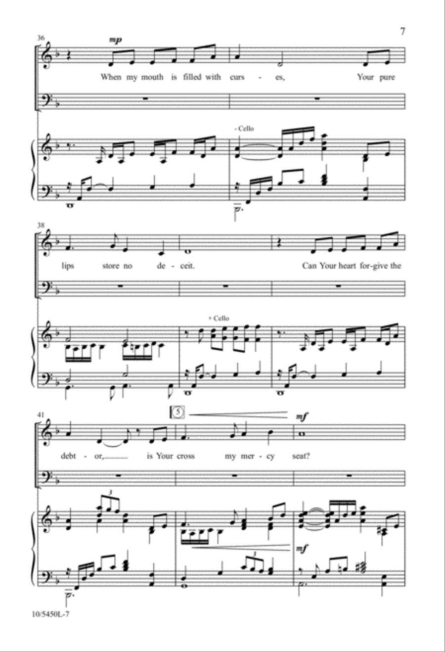 On the Mount Called Calvary 4-Part scores gallery preview page 7