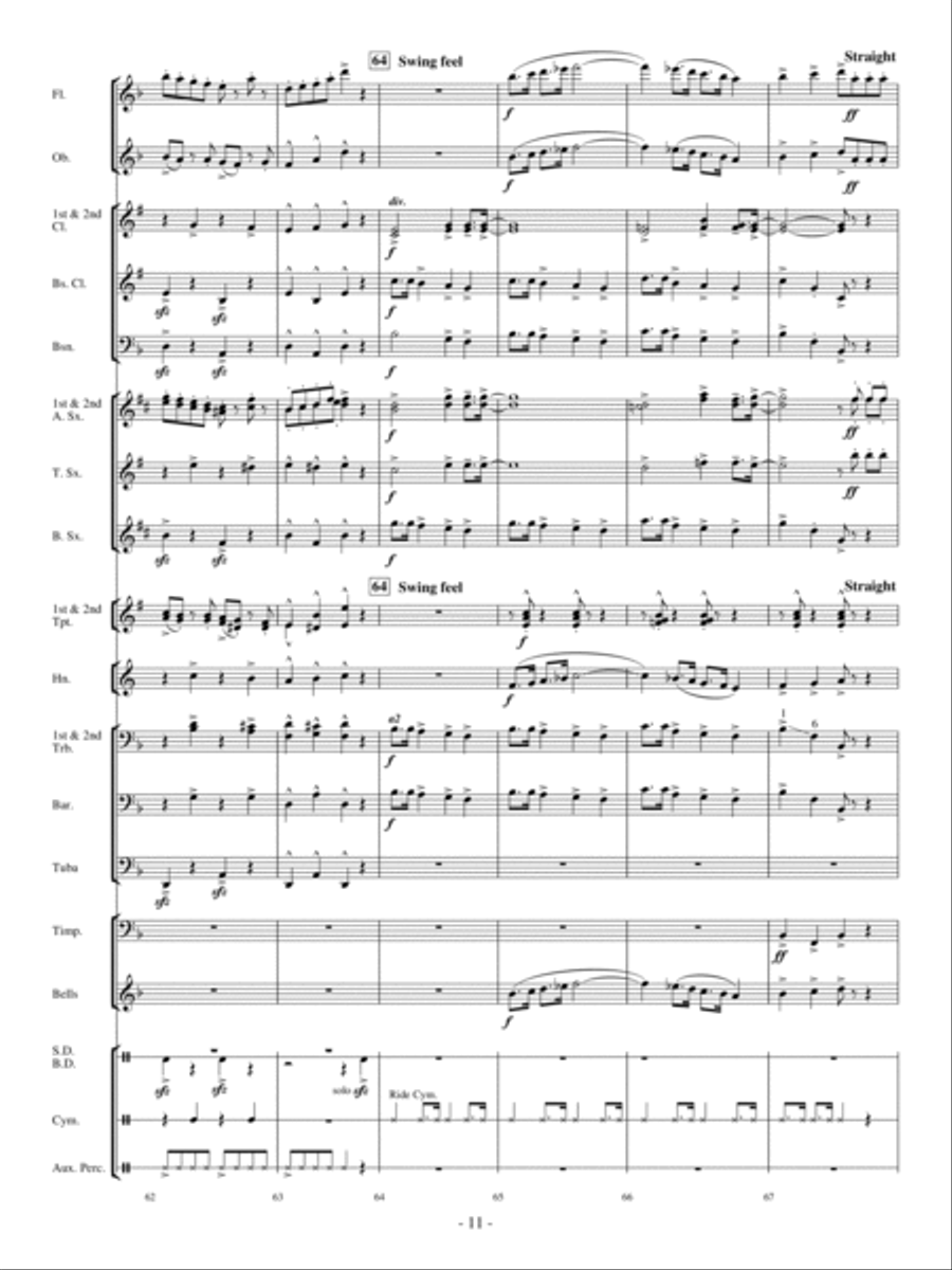 A Crazy, Mixed-Up Opera Concert Band scores gallery preview page 10