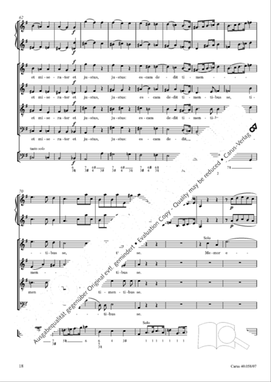 Vesperae solennes de Dominica 4-Part scores gallery preview page 23