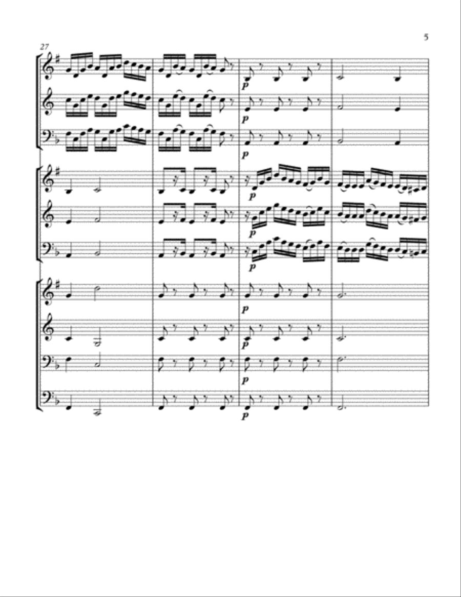 Reicha 24 Trios Vol 2 (trios 7 - 12) Brass Ensemble scores gallery preview page 6
