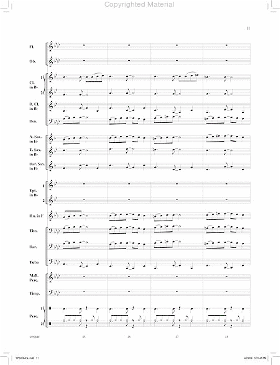 Zodiac Concert Band scores gallery preview page 12