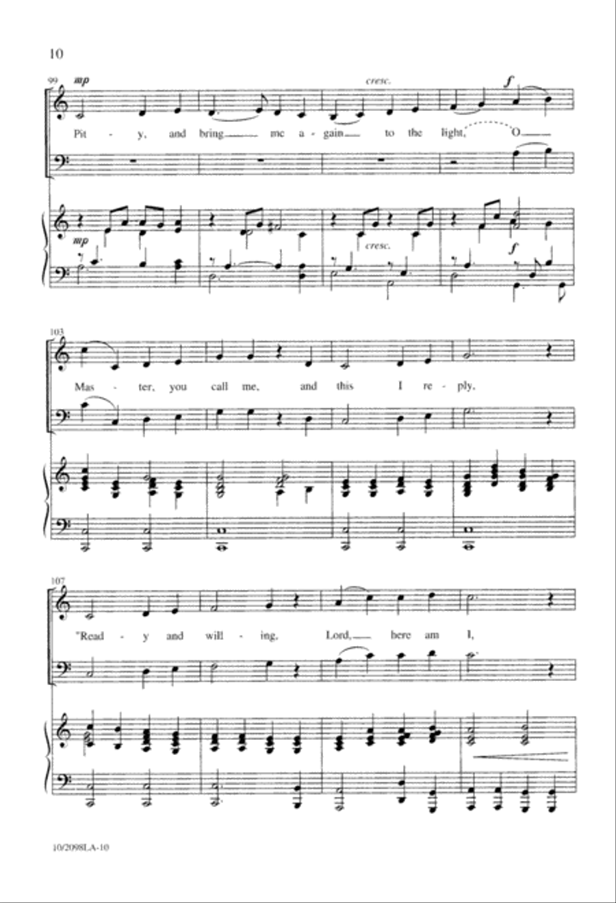 Lord, Here am I 4-Part scores gallery preview page 10