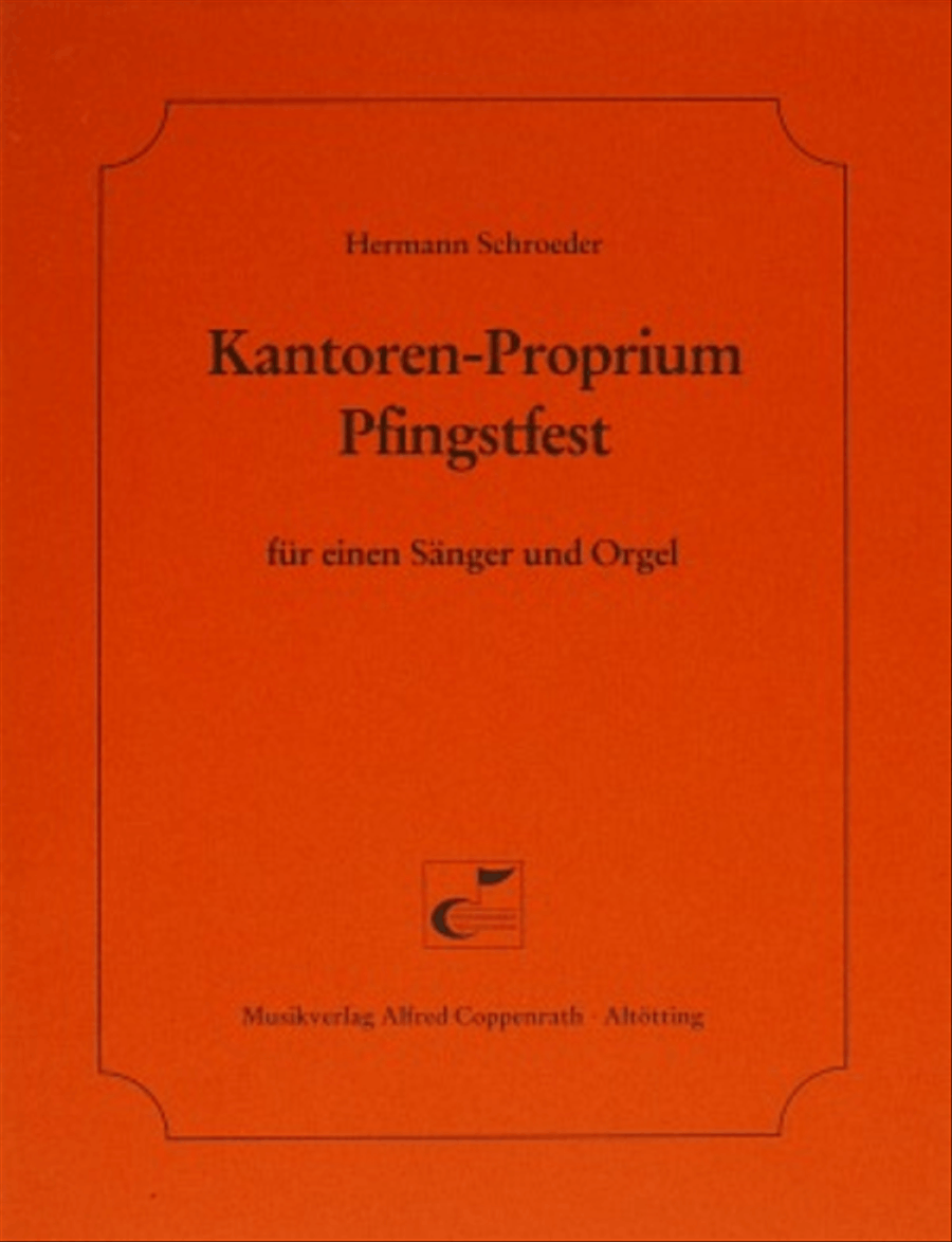 Kantoren-Proprium Pfingstfest