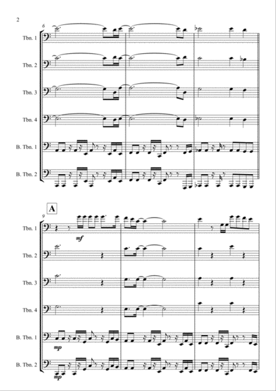 Lovely Day Brass Ensemble scores gallery preview page 3