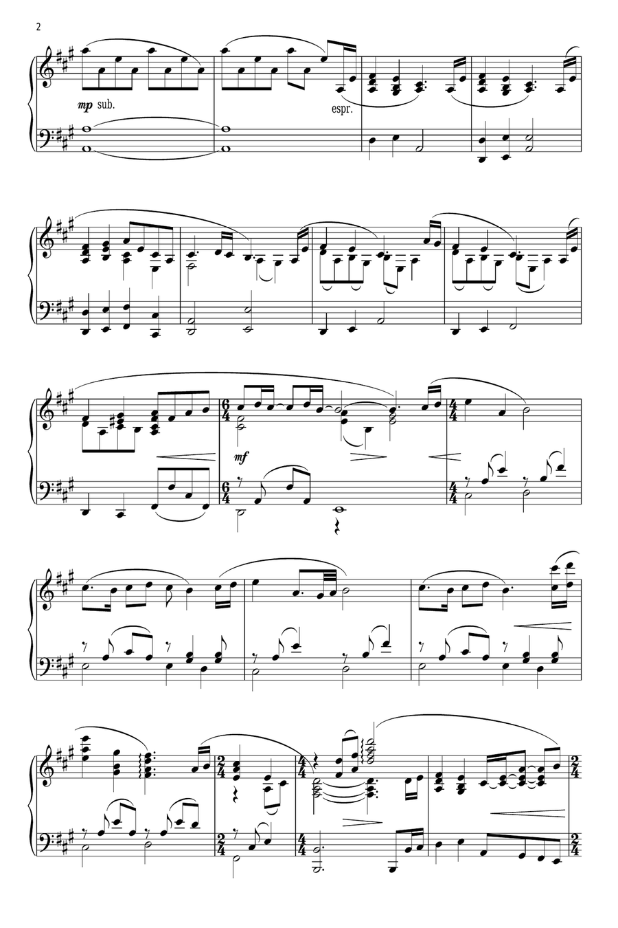 Go The Distance (from Hercules) Piano Solo scores gallery preview page 2