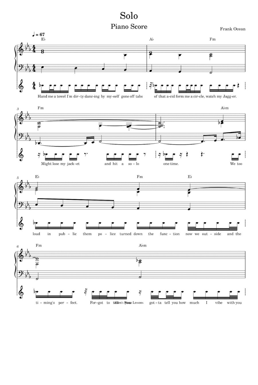 Solo Voice scores gallery preview page 1