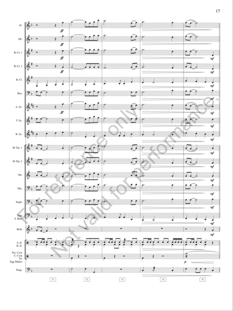 Pioneer Ballads Pioneer Ballads Concert Band scores gallery preview page 18
