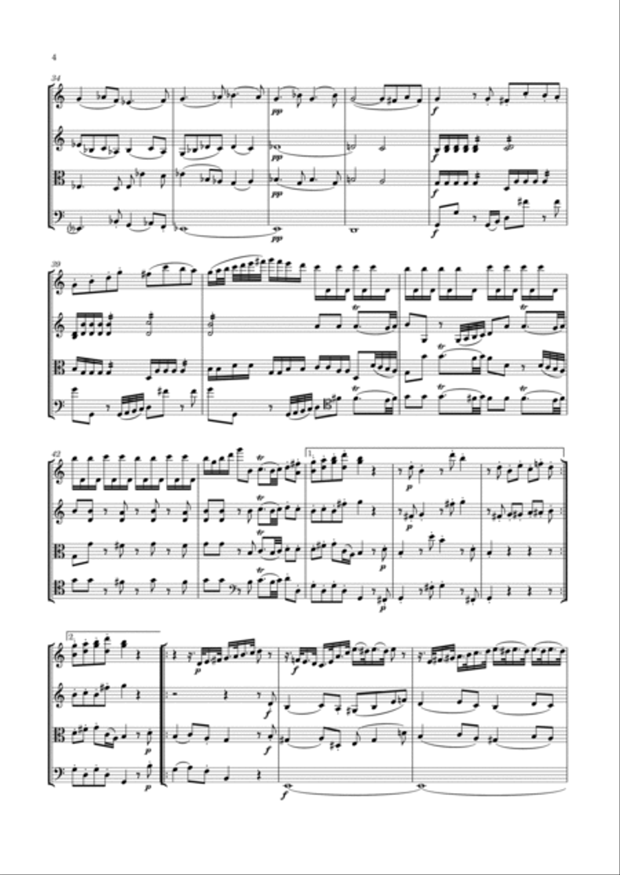 Haydn - String Quartet in C major, Hob.III:77 ; Op.76 No.3 