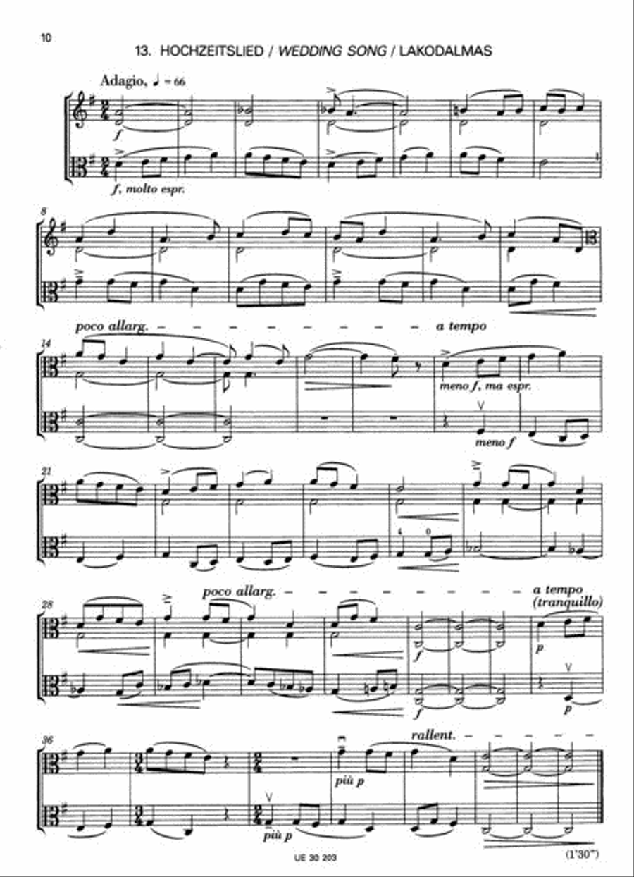 44 Duets for Two Violas - Volume 1 String Duet scores gallery preview page 2