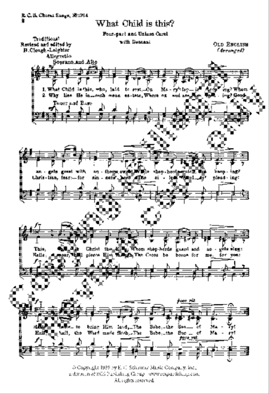 What Child is this? What Child is this? 4-Part scores gallery preview page 2