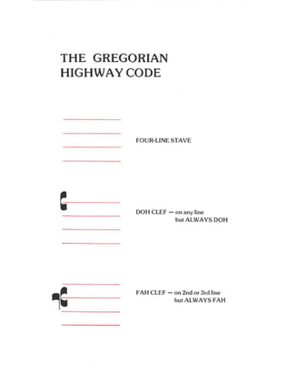 Gregorian Highway Code