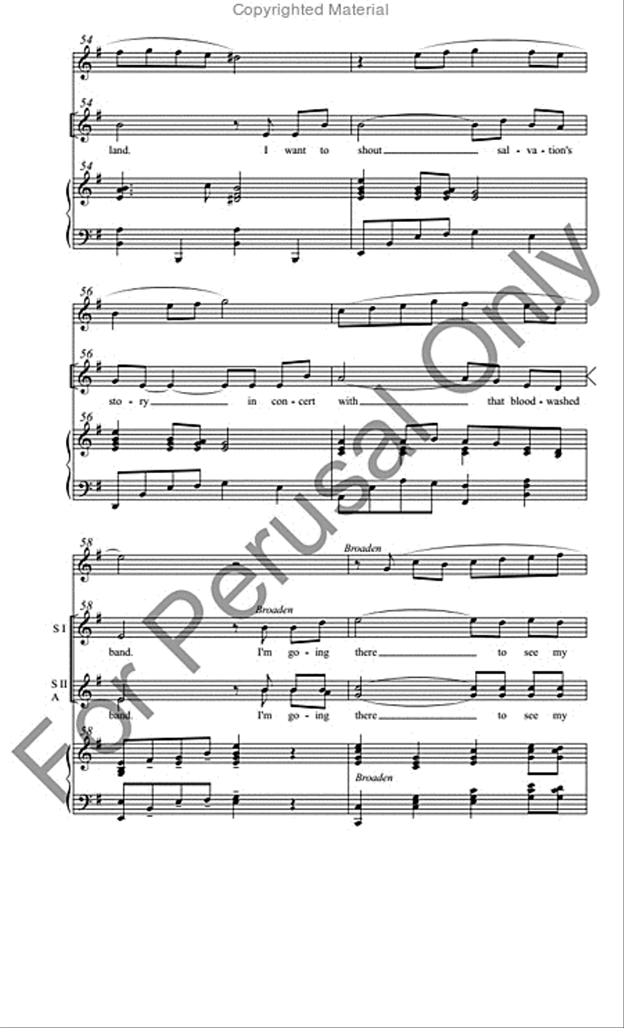 Poor Wayfaring Stranger SSA scores gallery preview page 10