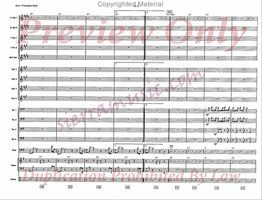 Emancipation Blues Big Band scores gallery preview page 14