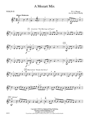 A Mozart Mix: 2nd Violin