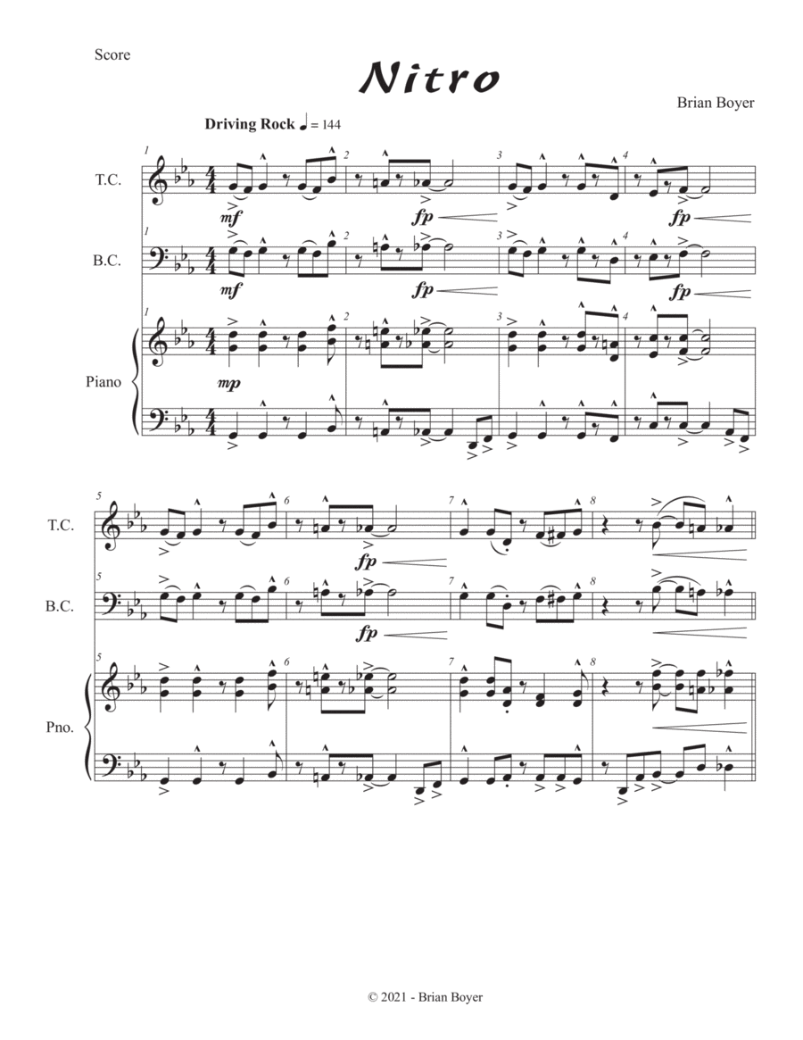 Nitro - Flex Solo for All Instruments Small Ensemble scores gallery preview page 1