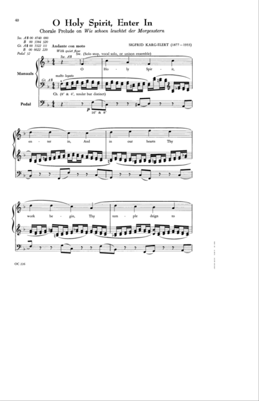 Wedding Music, Part II (Hymn Tune Preludes)