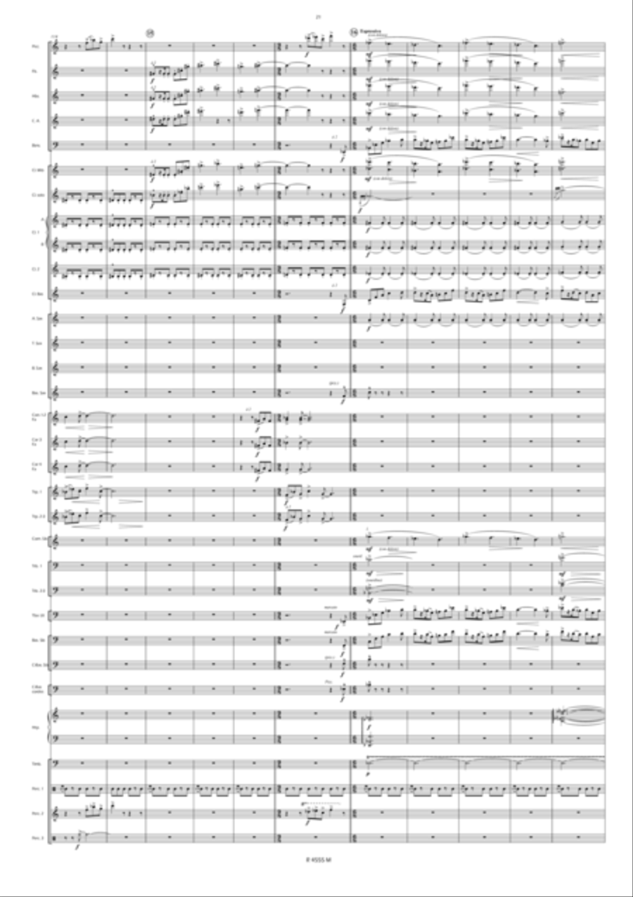 Noces de Cendres Concert Band scores gallery preview page 20