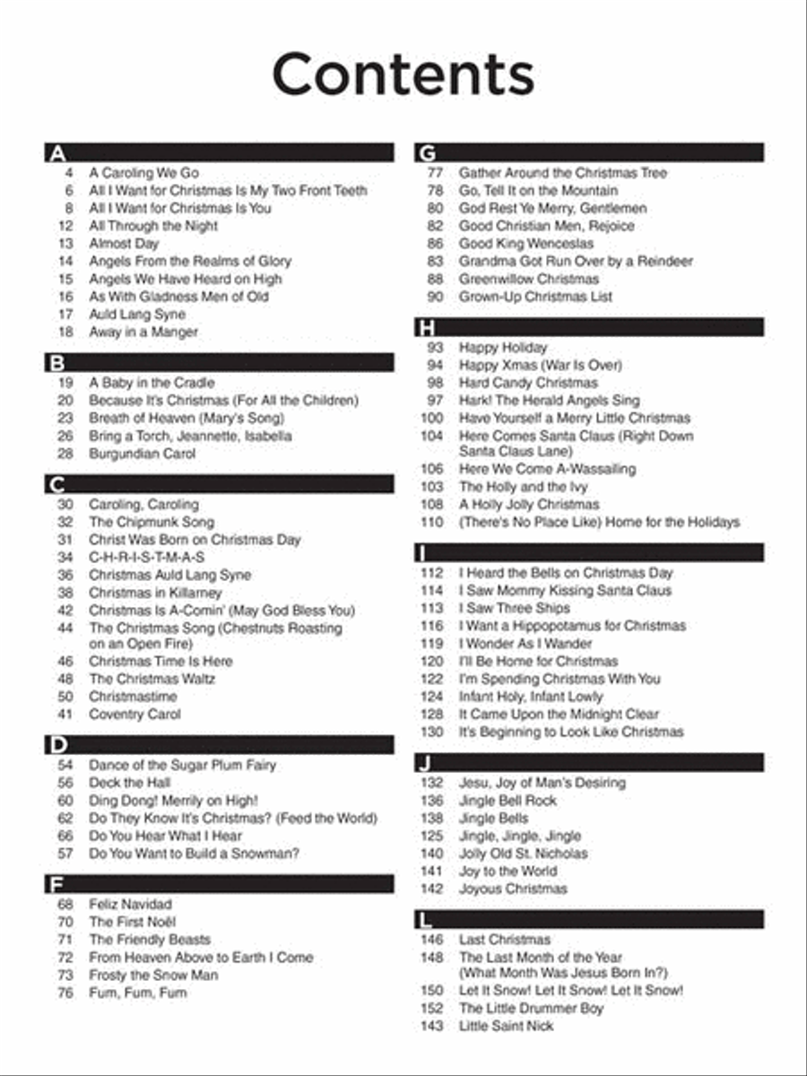 The Best Christmas Guitar Fake Book Ever – 3rd Edition Guitar Tablature scores gallery preview page 2