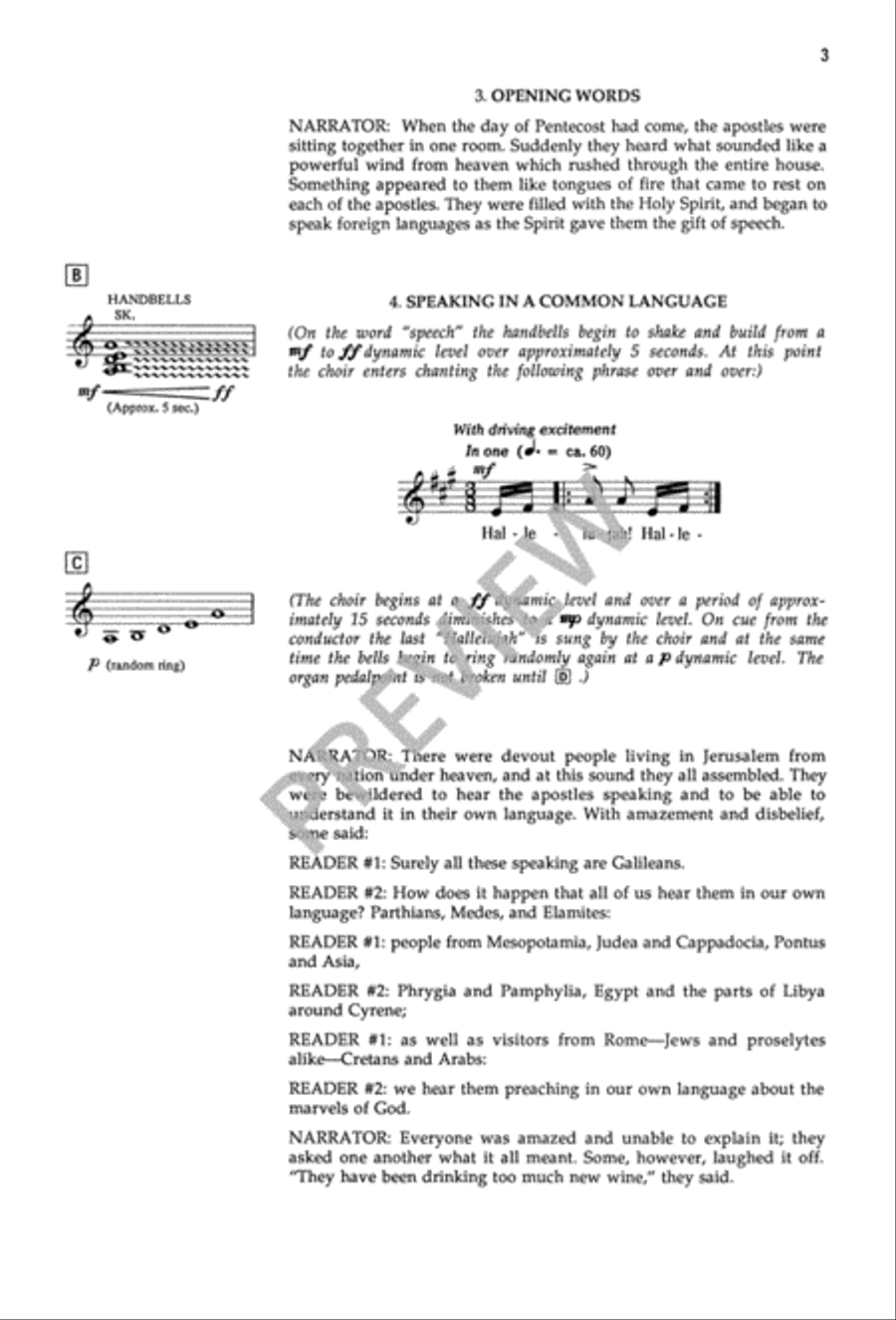 The Day of Pentecost Unison Choir scores gallery preview page 4