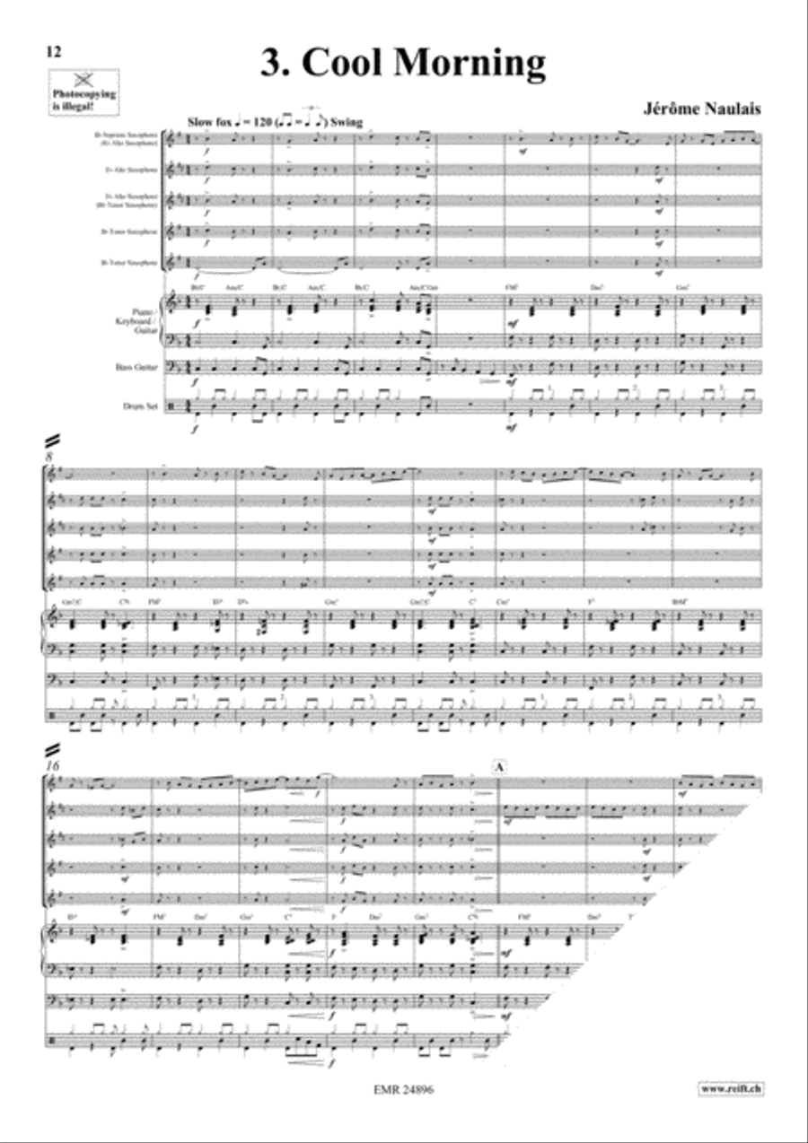 Play With Your Band Volume 2 Saxophone Quintet scores gallery preview page 6
