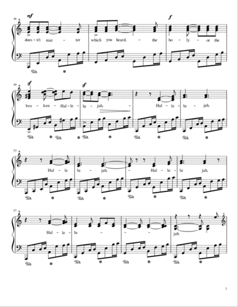 Hallelujah Voice scores gallery preview page 4
