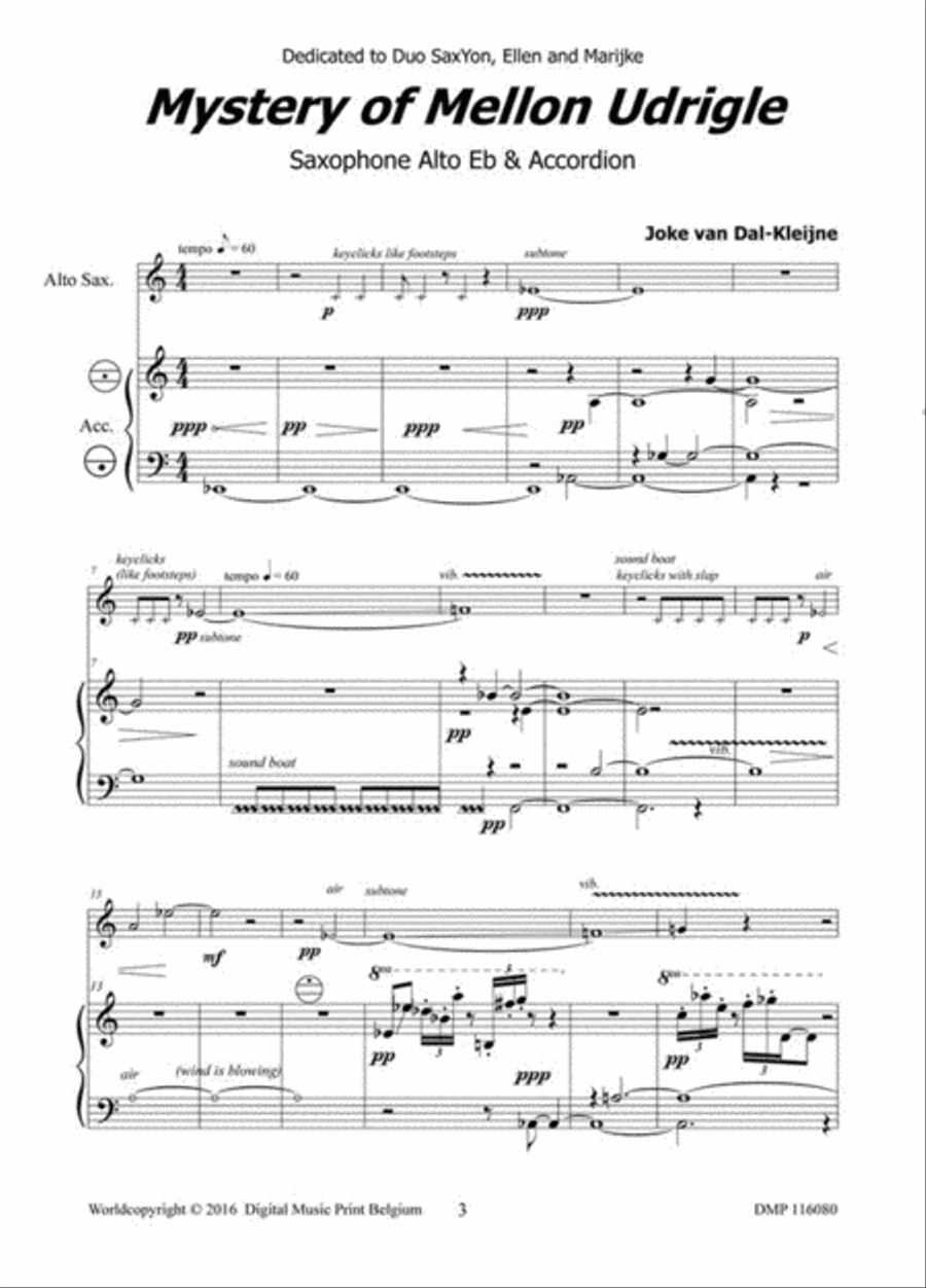 Mystery Of Mellon Udrigle Saxophone scores gallery preview page 2