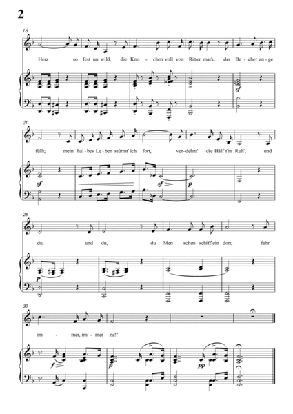 Schubert-Geistesgruss,Op.92 No.3 in D for Vocal and Piano