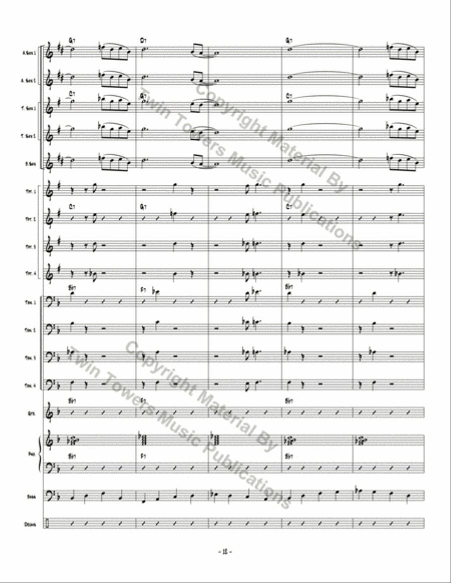 Don't Be Hatin' Don't Be Hatin' Jazz Ensemble scores gallery preview page 13
