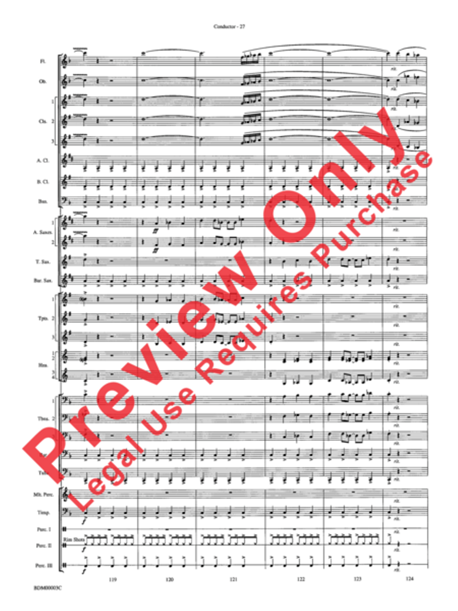 Overture de Argentina Overture de Argentina Concert Band scores gallery preview page 29