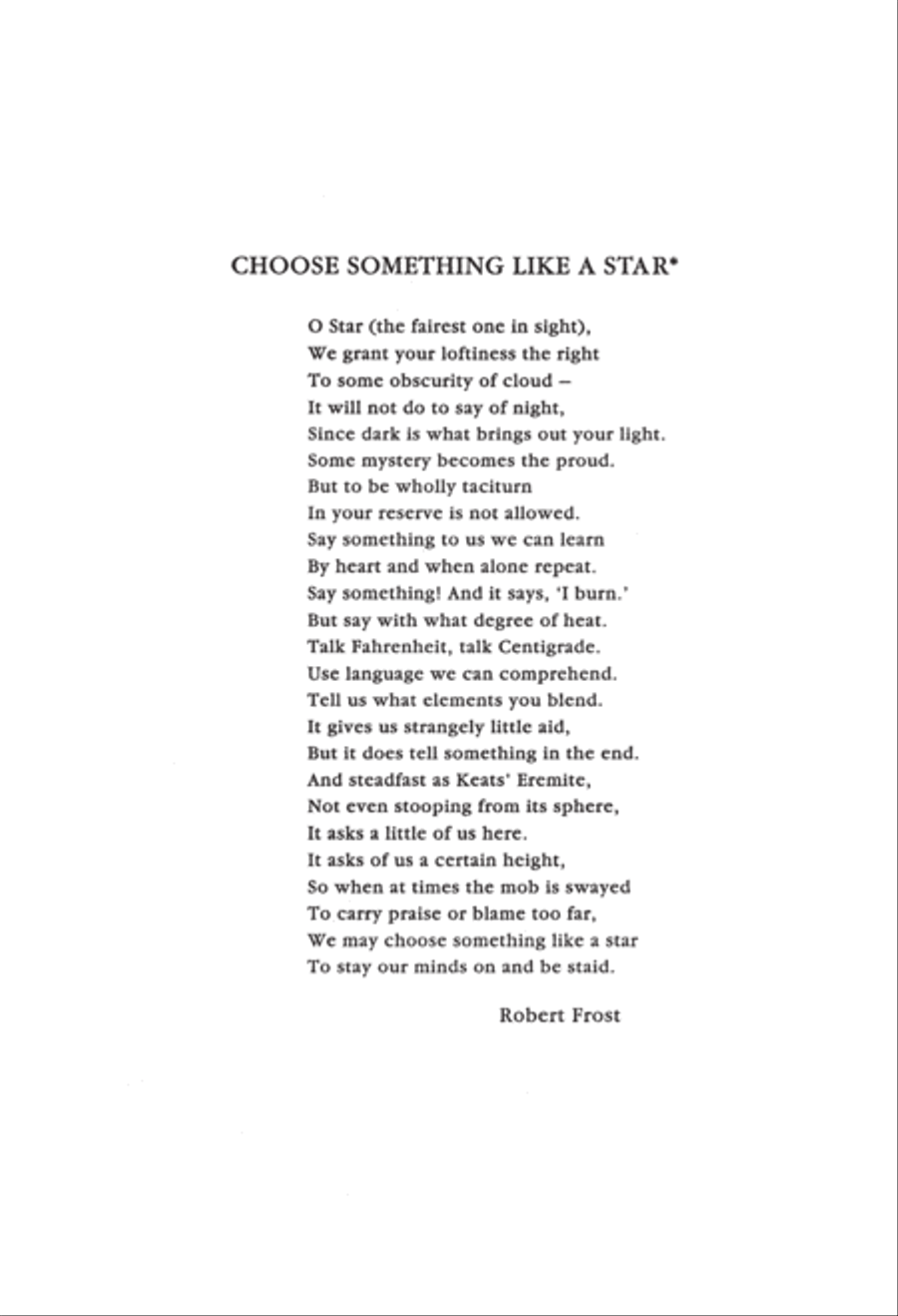 Frostiana: 7. Choose Something Like a Star (Downloadable)