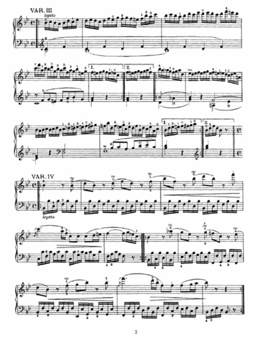 Mozart - 12 Variations on an original theme K. 500