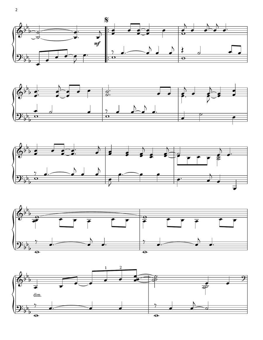 Wedding Song (There Is Love) Piano Solo scores gallery preview page 2