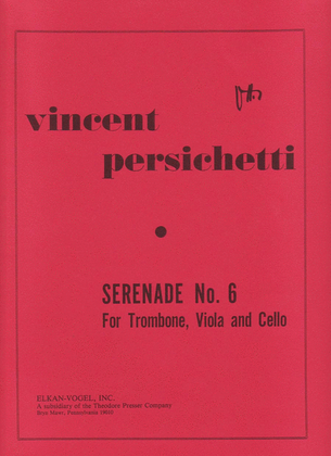 Book cover for Serenade No. 6