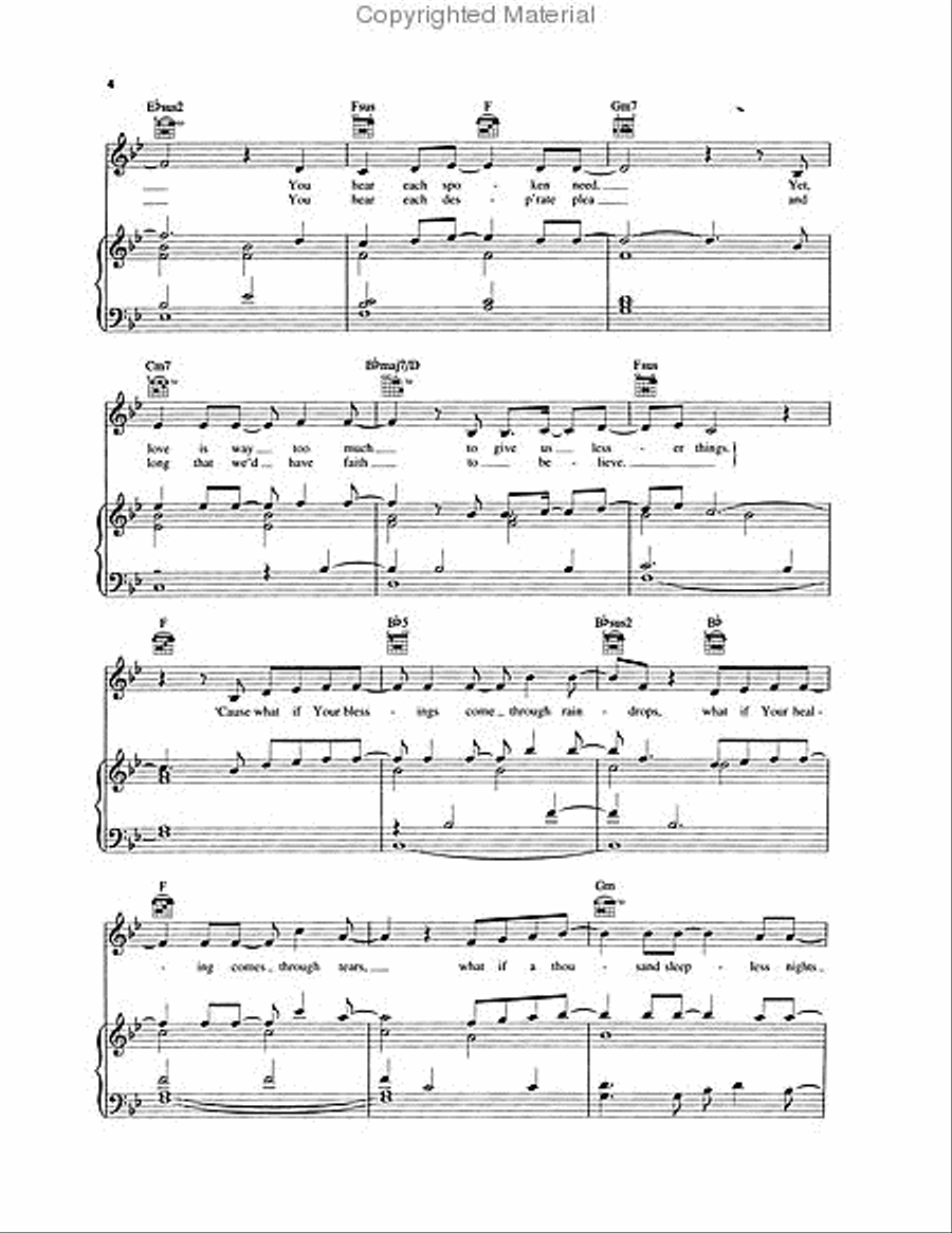 Blessings Piano, Vocal, Guitar scores gallery preview page 3