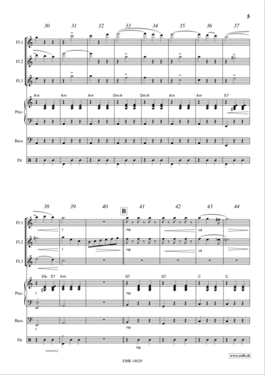 Donauwellen Flute scores gallery preview page 5