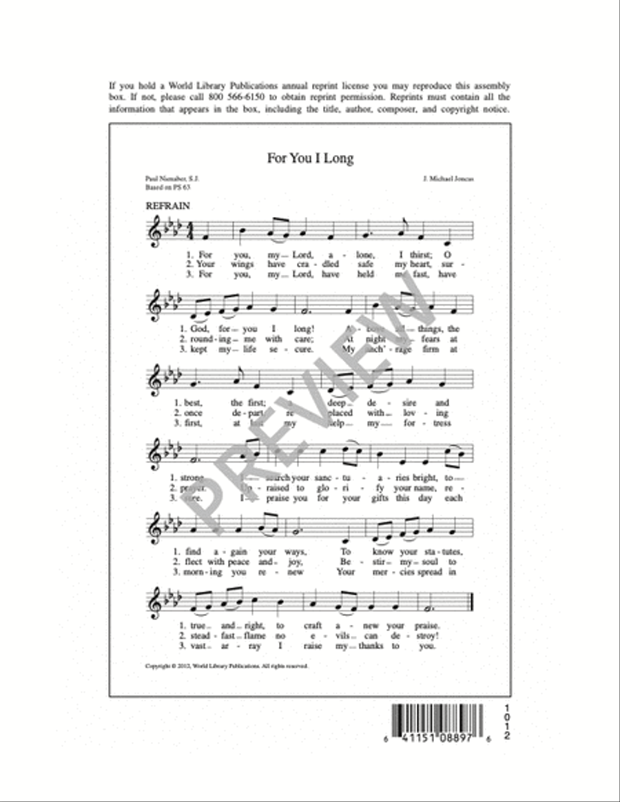 For You I Long 4-Part scores gallery preview page 5