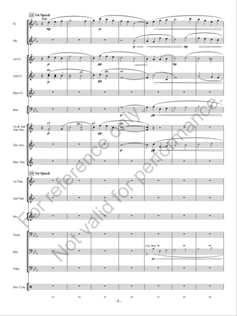 Irish Tune From County Derry Concert Band scores gallery preview page 9