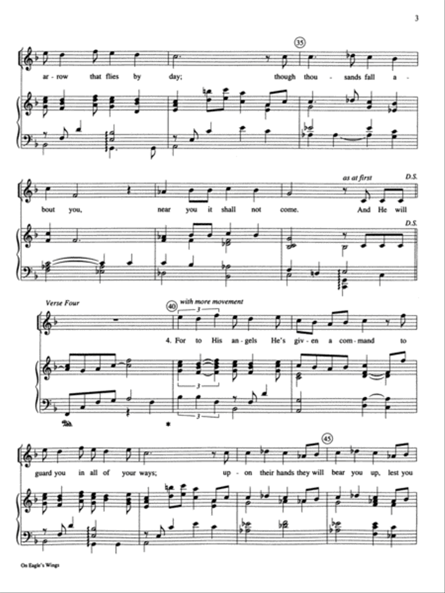 On Eagle's Wings High Voice scores gallery preview page 4