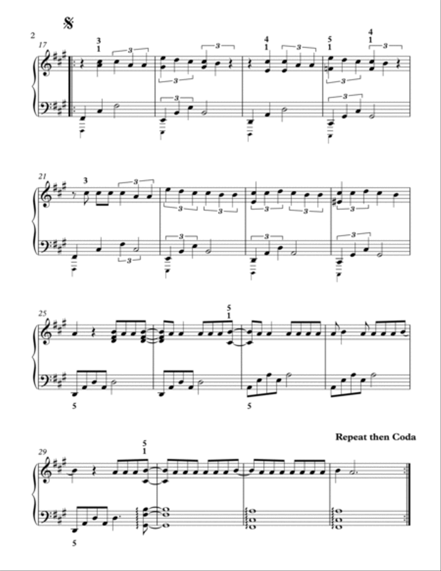 Lucid Dreams Piano Solo scores gallery preview page 2