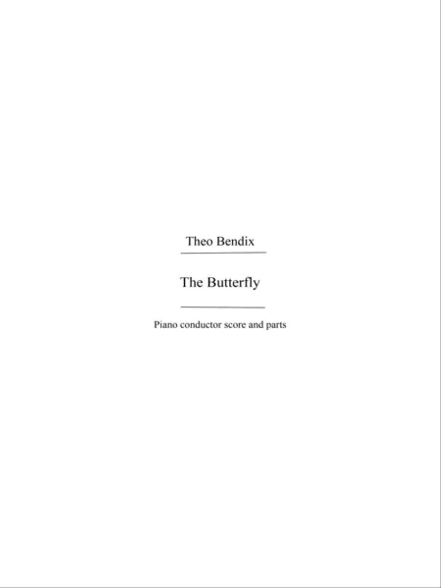 The Butterfly Der Schmetterling (Prietzel) Orchestra scores gallery preview page 1