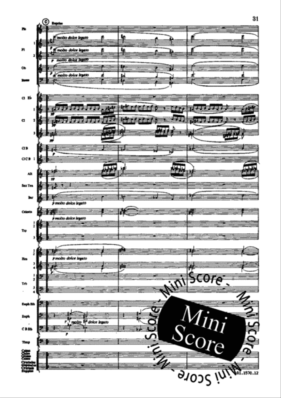 Poeme du Feu Concert Band scores gallery preview page 37