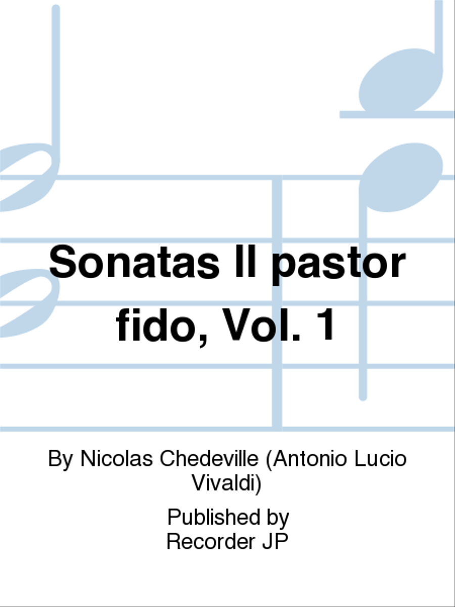 Sonatas Il pastor fido, Vol. 1 Alto Recorder scores gallery preview page 1