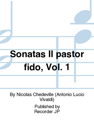 Book cover for Sonatas Il pastor fido, Vol. 1